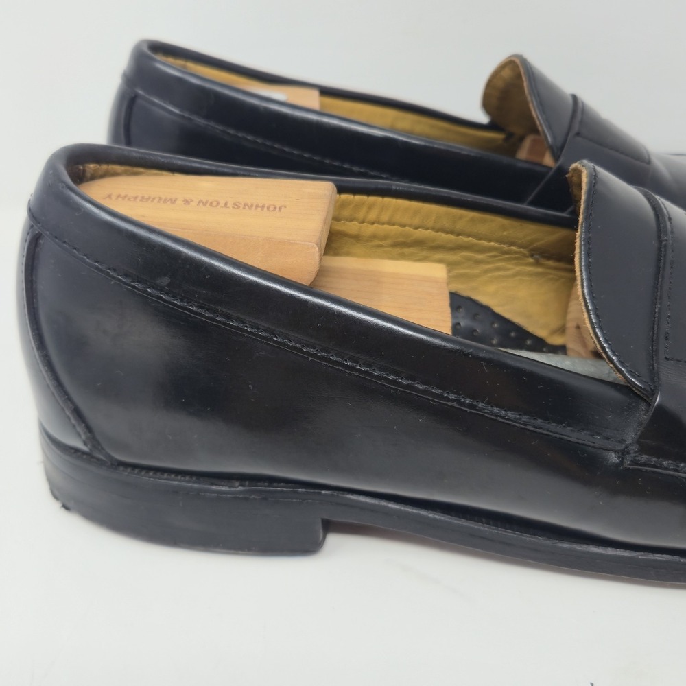 Brooks Brothers Mens Black Leather Penny Loafers Size 12 D Slip On Dress Shoes - Picture 3 of 16
